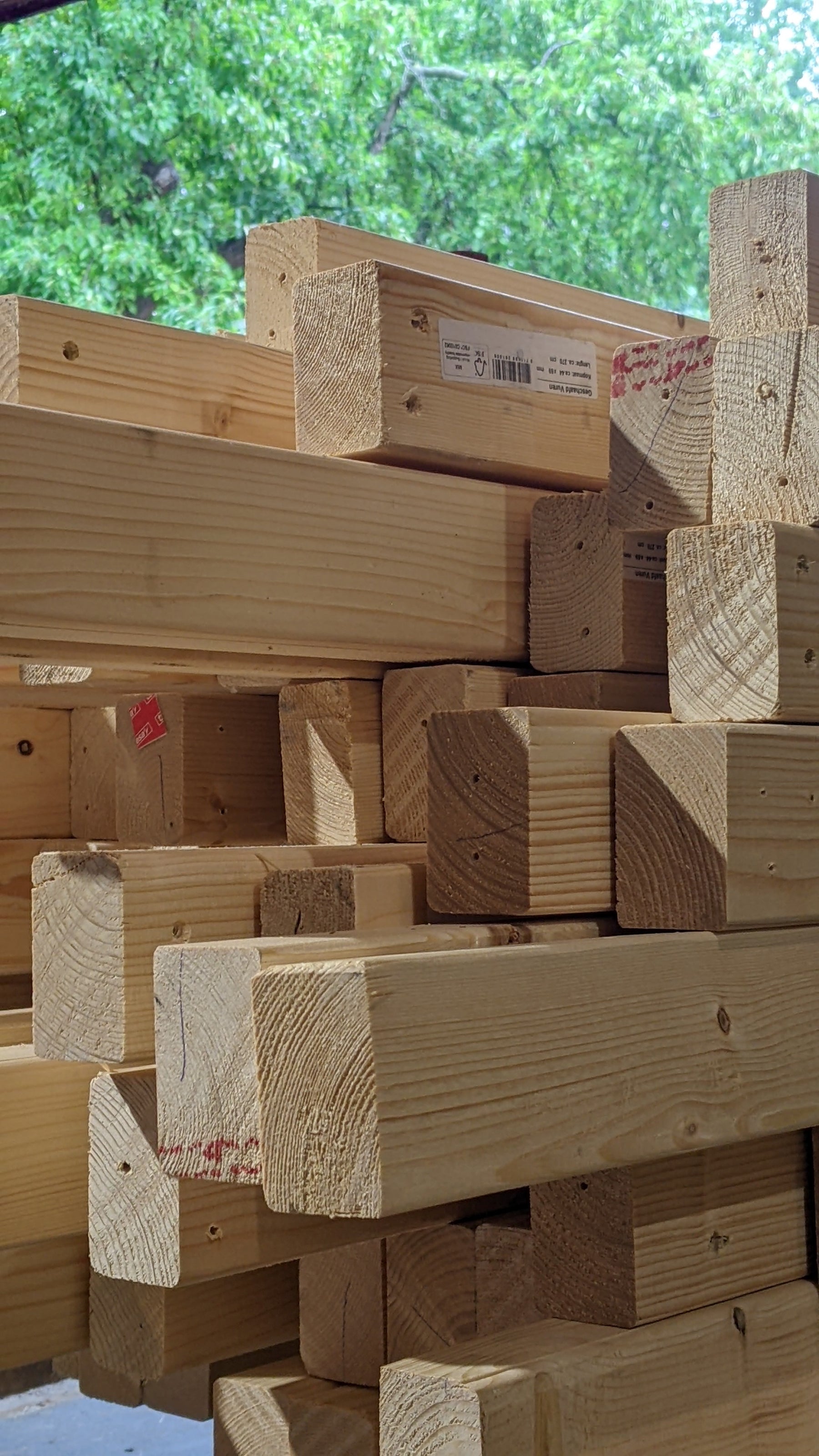 Vuren balken 44x69 - Per Meter